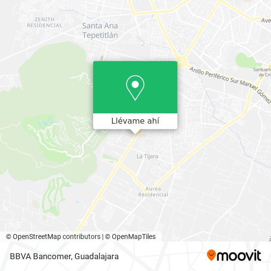 Mapa de BBVA Bancomer