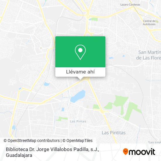 Mapa de Biblioteca Dr. Jorge Villalobos Padilla, s.J.