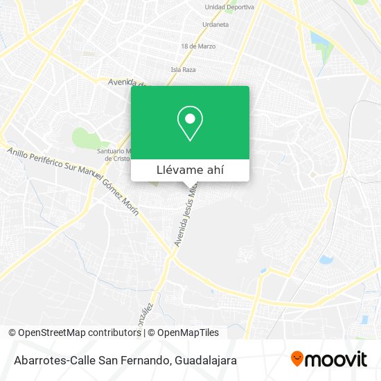 Mapa de Abarrotes-Calle San Fernando