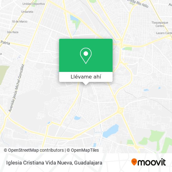 Mapa de Iglesia Cristiana Vida Nueva