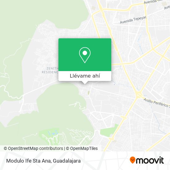 Mapa de Modulo Ife Sta Ana