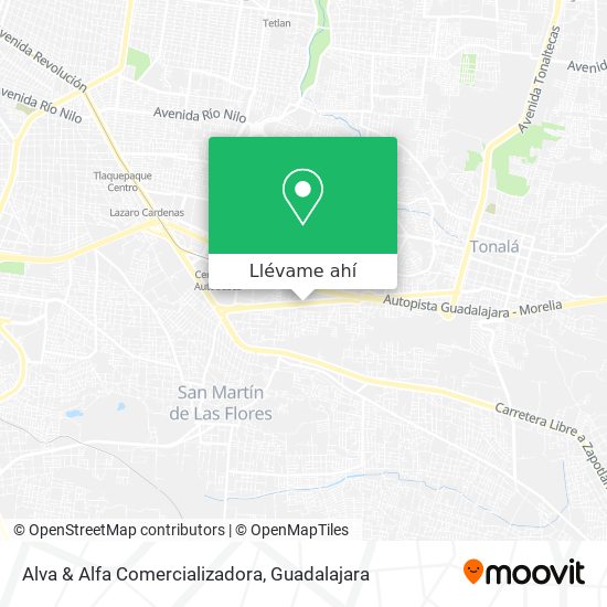 Mapa de Alva & Alfa Comercializadora