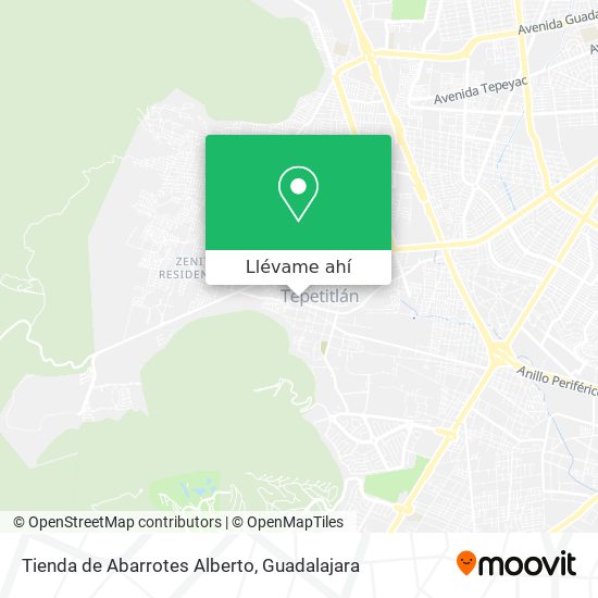 Mapa de Tienda de Abarrotes Alberto