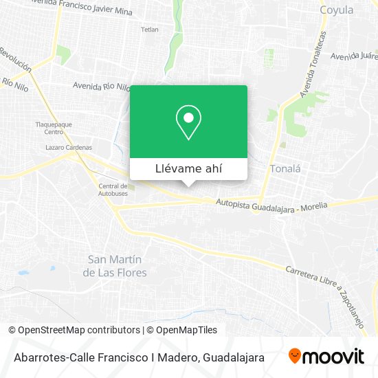 Mapa de Abarrotes-Calle Francisco I Madero