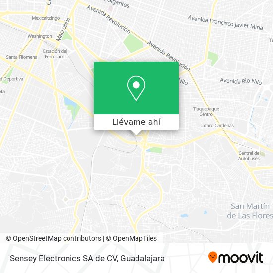 Mapa de Sensey Electronics SA de CV