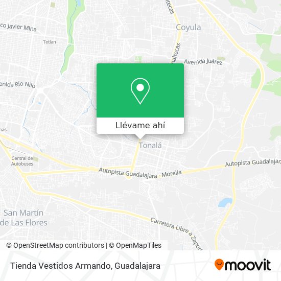 Mapa de Tienda Vestidos Armando