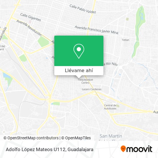 Mapa de Adolfo López Mateos U112
