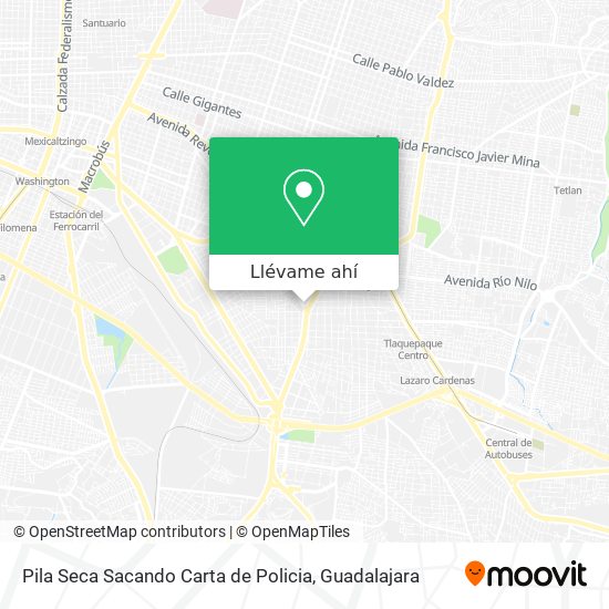 Mapa de Pila Seca Sacando Carta de Policia