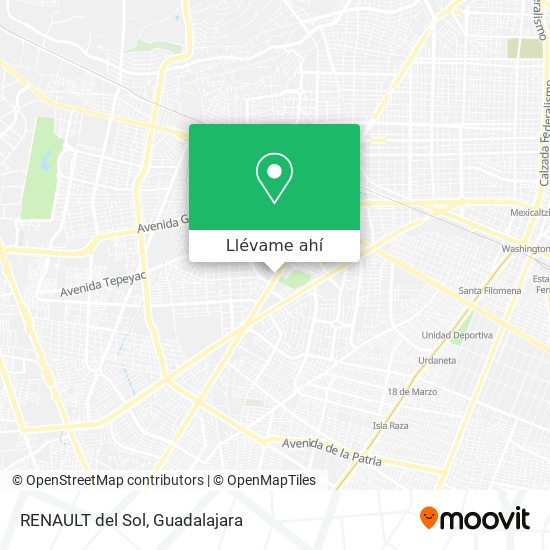  Cómo llegar a RENAULT del Sol en Guadalajara en Autobús o Tren?