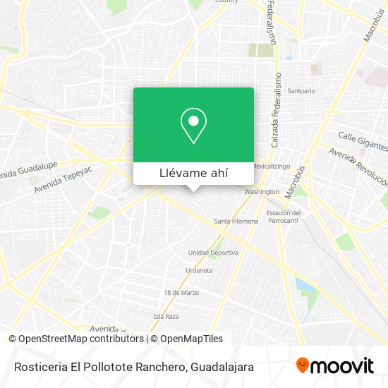 Cómo llegar a Rosticeria El Pollotote Ranchero en Guadalajara en Autobús o  Tren?