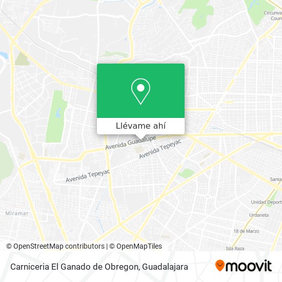 Mapa de Carniceria El Ganado de Obregon