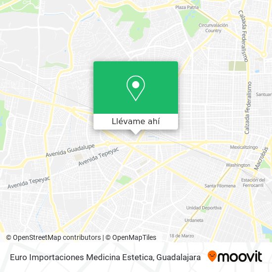 Mapa de Euro Importaciones Medicina Estetica