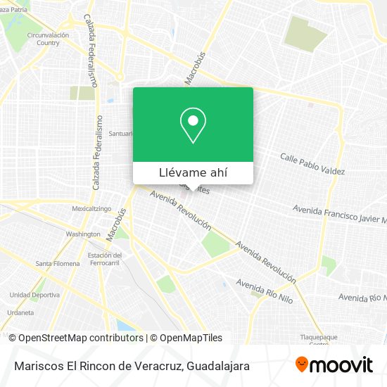 Cómo llegar a Mariscos El Rincon de Veracruz en Guadalajara en Autobús o  Tren?