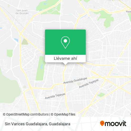 Mapa de Sin Varices Guadalajara