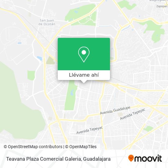 Mapa de Teavana Plaza Comercial Galeria