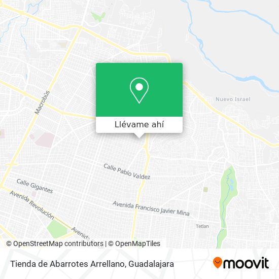 Mapa de Tienda de Abarrotes Arrellano