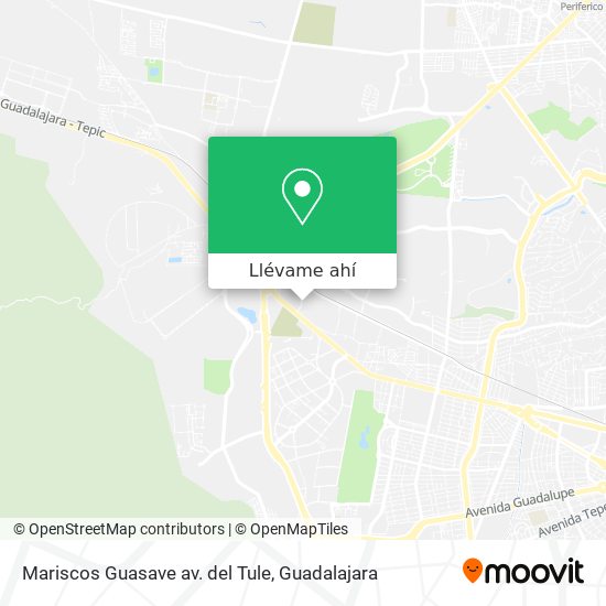 Mapa de Mariscos Guasave av. del Tule