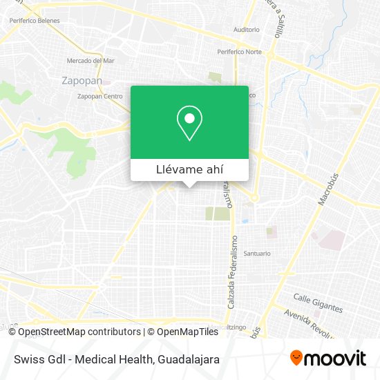 Mapa de Swiss Gdl - Medical Health