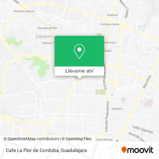 Mapa de Cafe La Flor de Cordoba