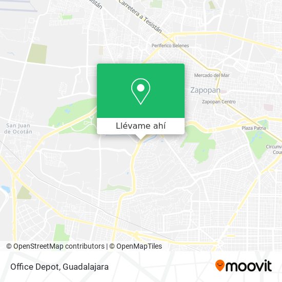 Cómo llegar a Office Depot en Zapopan en Autobús o Tren?