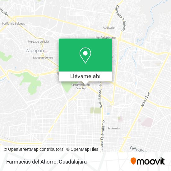 Mapa de Farmacias del Ahorro