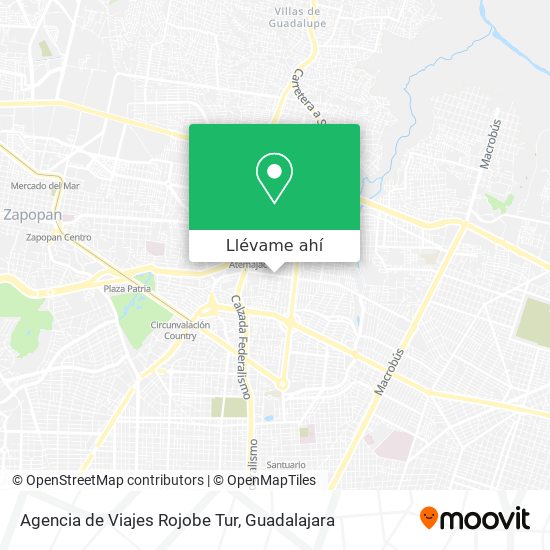 Mapa de Agencia de Viajes Rojobe Tur