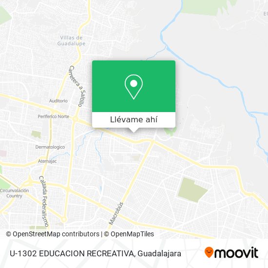 Mapa de U-1302 EDUCACION RECREATIVA