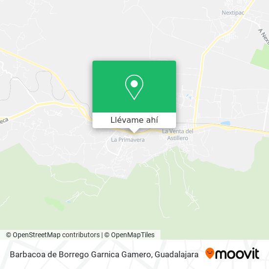 Mapa de Barbacoa de Borrego Garnica Gamero