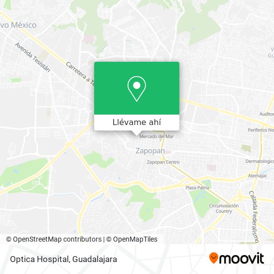 Mapa de Optica Hospital