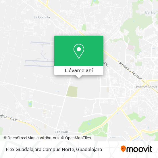 Mapa de Flex Guadalajara Campus Norte