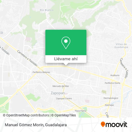 Mapa de Manuel Gómez Morín