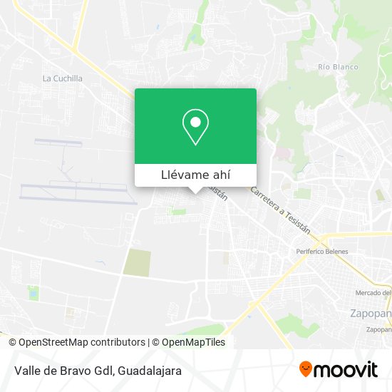 Mapa de Valle de Bravo Gdl