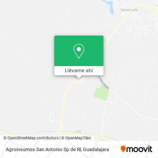 Mapa de Agroinsumos San Antonio Sp de Rl