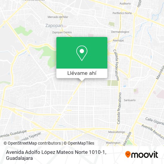Mapa de Avenida Adolfo López Mateos Norte 1010-1