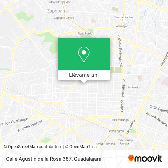 Mapa de Calle Agustín de la Rosa 387