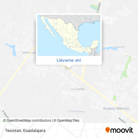 Mapa de Tesistan