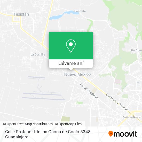 Mapa de Calle Profesor Idolina Gaona de Cosío 5348