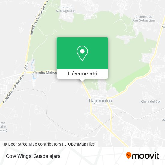 Mapa de Cow Wings