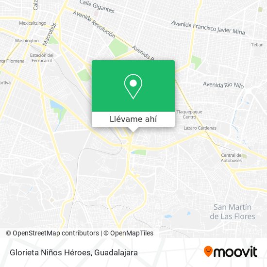 Mapa de Glorieta Niños Héroes