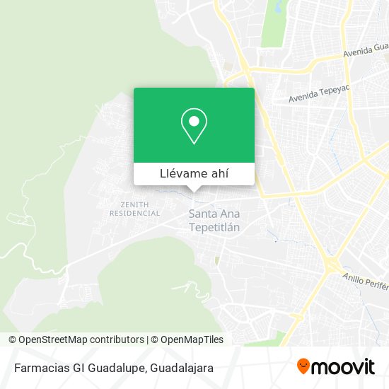 Mapa de Farmacias GI Guadalupe