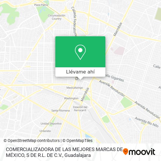 Mapa de COMERCIALIZADORA DE LAS MEJORES MARCAS DE MÉXICO, S DE R.L. DE C.V.