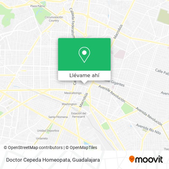 Mapa de Doctor Cepeda Homeopata