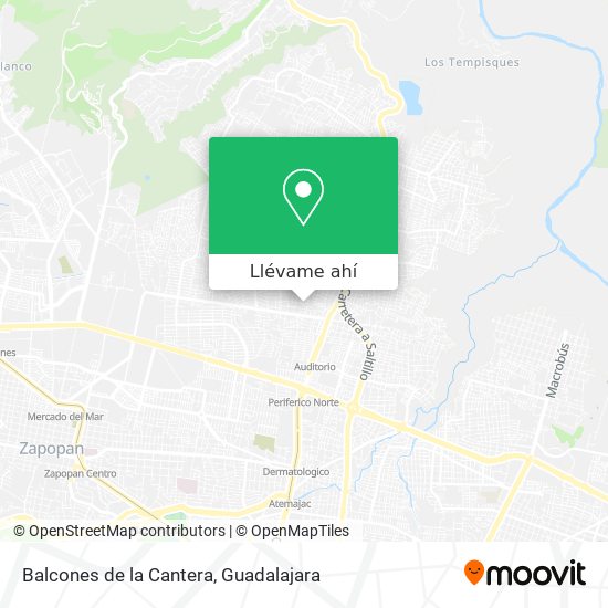 Cómo llegar a Balcones de la Cantera en Zapopan en Autobús o Tren?