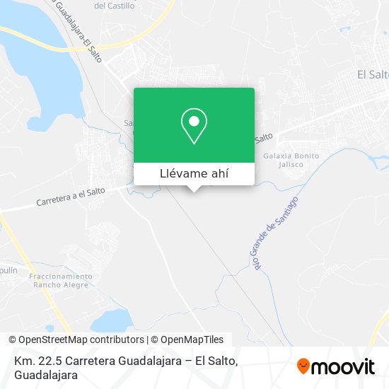 Mapa de Km. 22.5 Carretera Guadalajara – El Salto