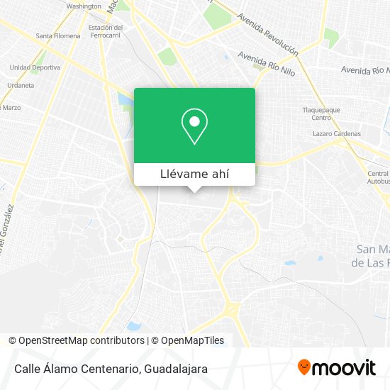 Mapa de Calle Álamo Centenario