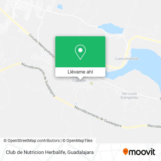 Mapa de Club de Nutricion Herbalife