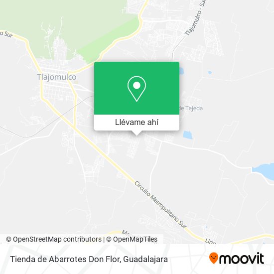 Mapa de Tienda de Abarrotes Don Flor