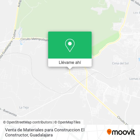 Mapa de Venta de Materiales para Construccion El Constructor