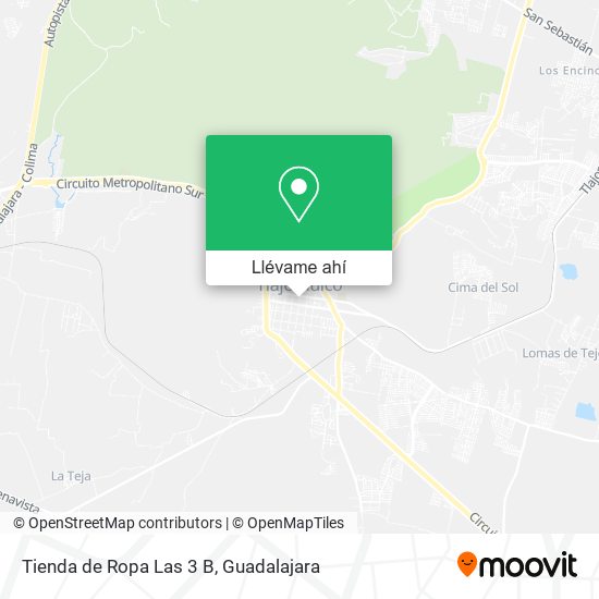 Mapa de Tienda de Ropa Las 3 B