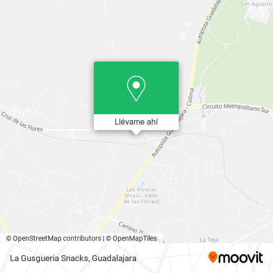Mapa de La Gusgueria Snacks
